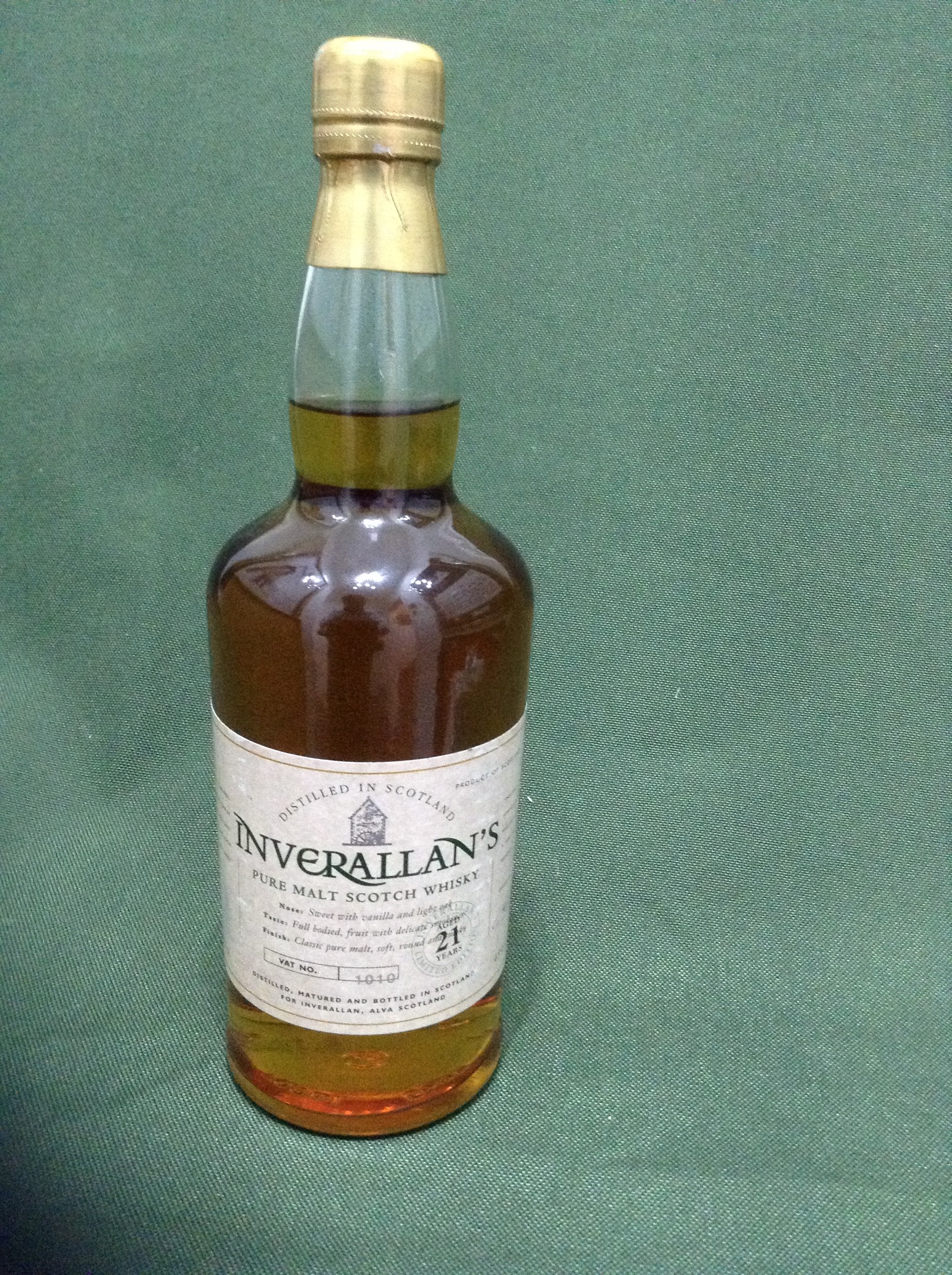 Inverallan's 21 year old single malt