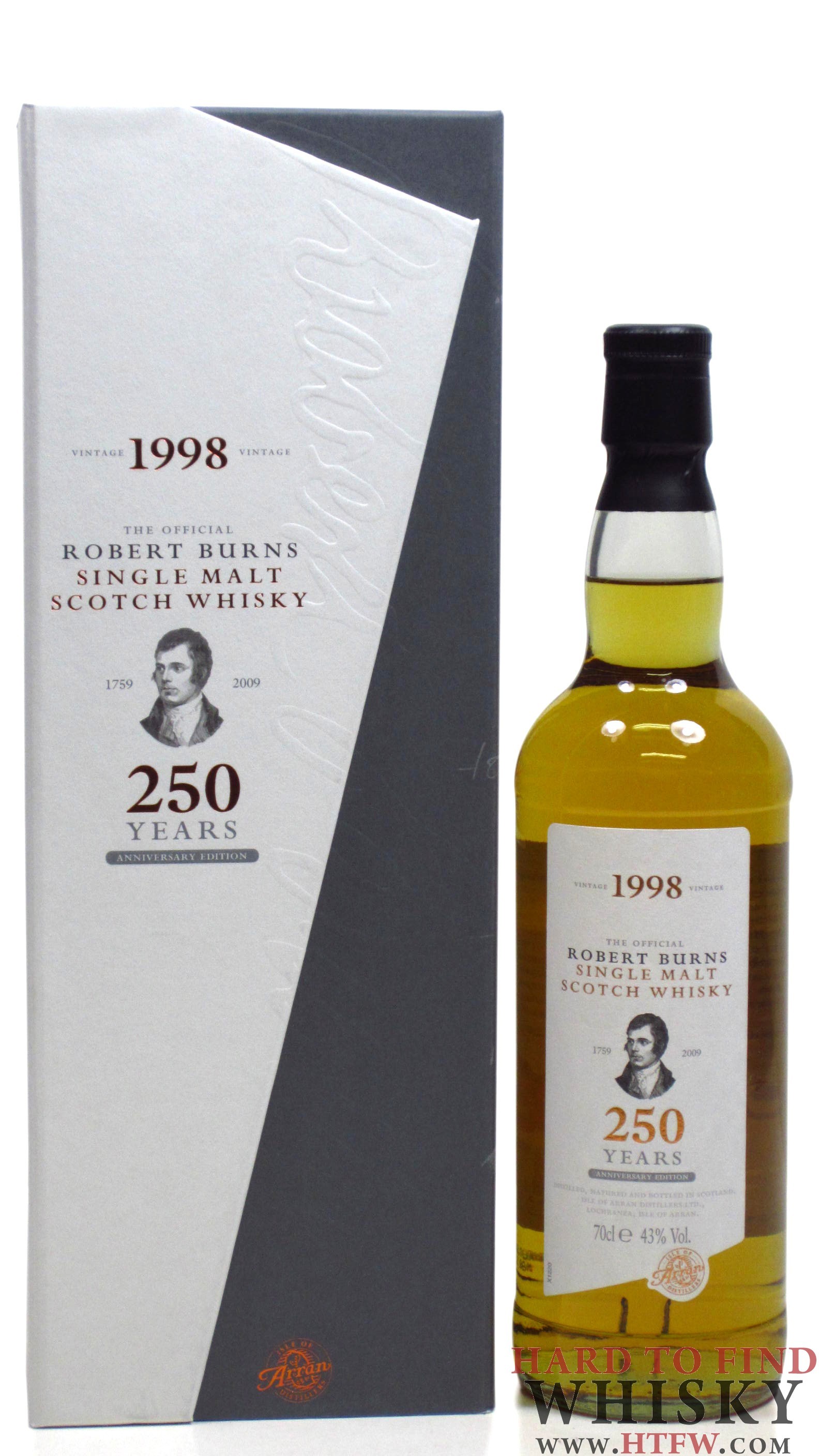 ROBERT BURNS ARRAN WHISKY LIMITED EDITION